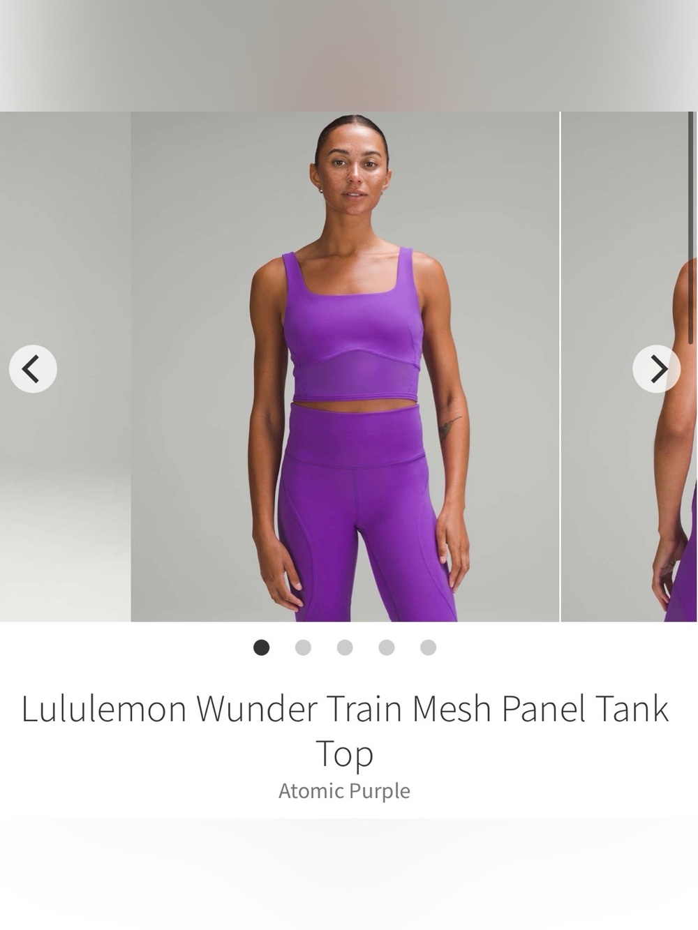 Lululemon Wunder Train Tank Top